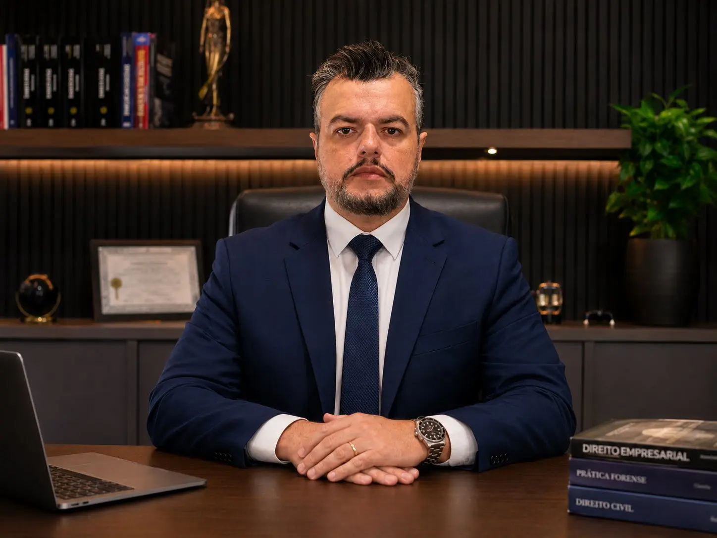 Michel Dosso Lima em seu escritório